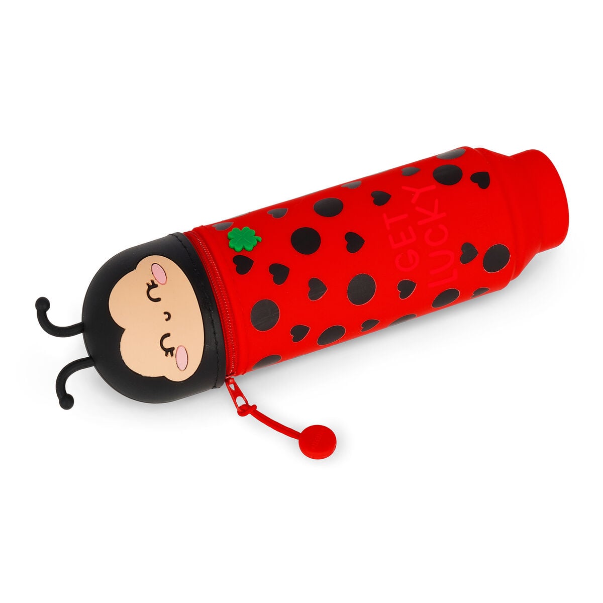 Legami - Uğurböceği "Şans Getir" 2-in-1 Silicone Kalem Kutu - Kawaii