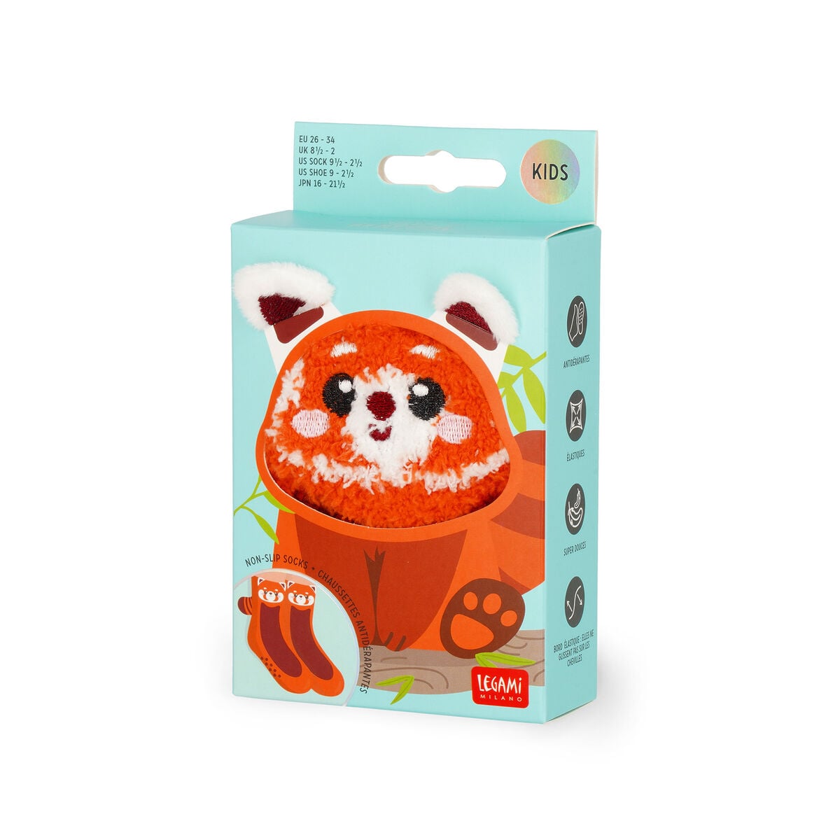 Legami - Kaymaz Red Panda Çocuk Çorapları - It's a Match!