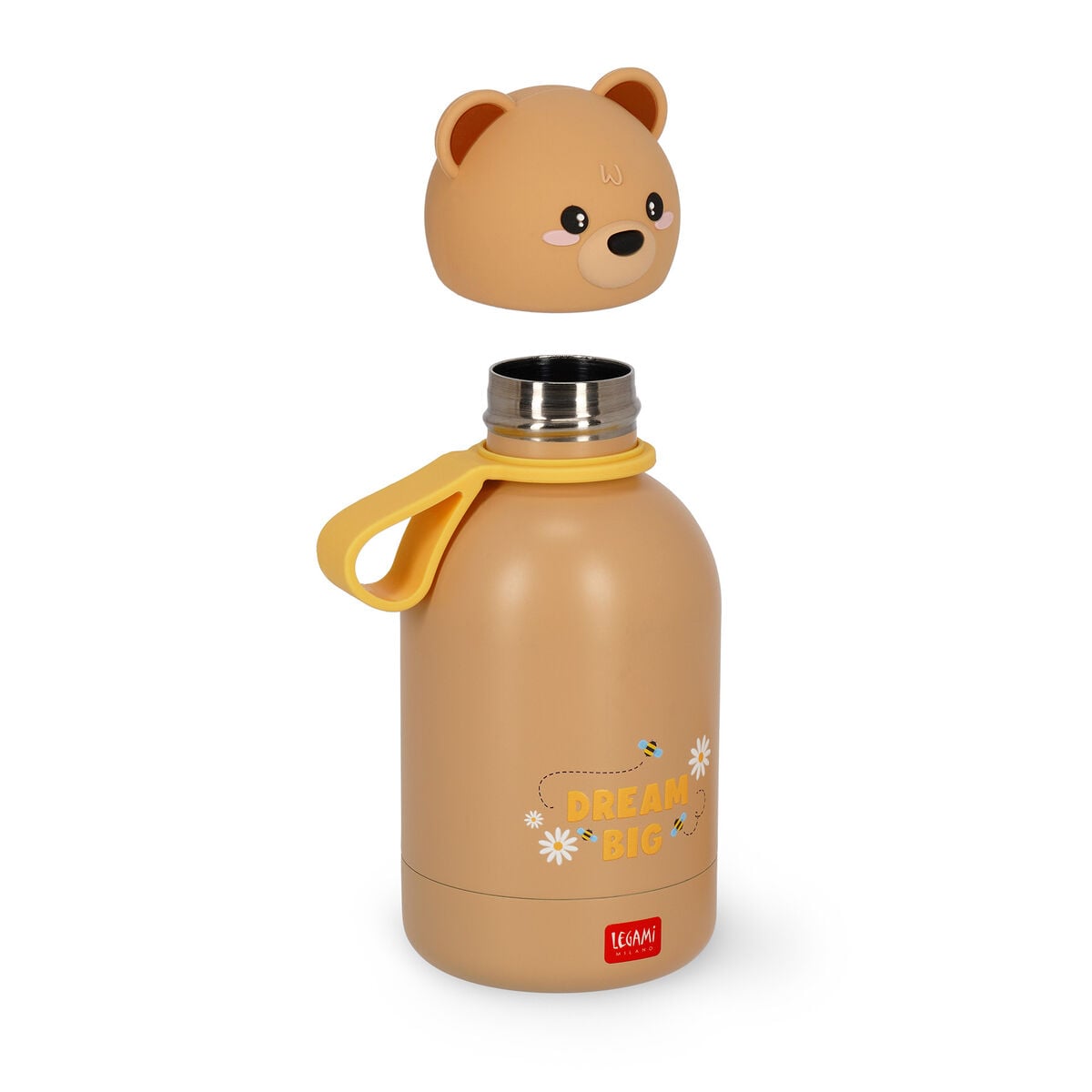 Legami - Vacuum Bottle for Kids - Teddy - Hot&amp;Cold BFF