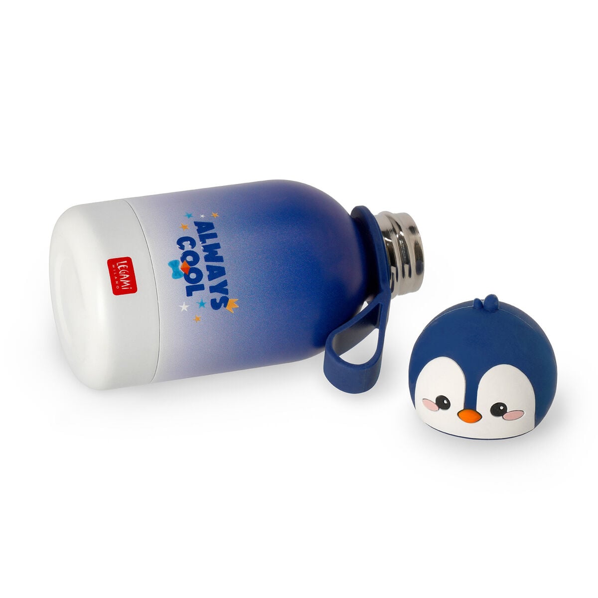 Legami - Vacuum Bottle for Kids - Penguin - Hot&amp;Cold BFF