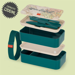 Legami - 1200 ml Bento Lunch Box - Travel - Bento Lunch Box