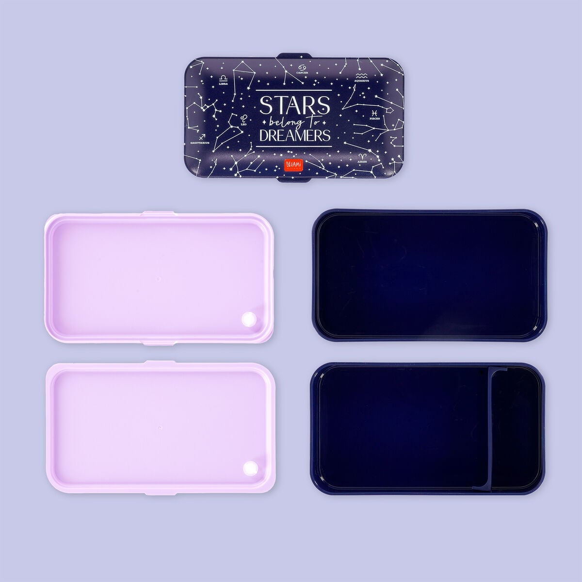 Legami - 1200 ml Bento Lunch Box - Stars - Bento Lunch Box