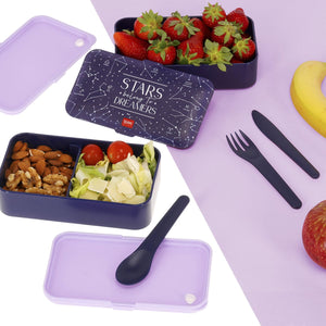 Legami - 1200 ml Bento Lunch Box - Stars - Bento Lunch Box