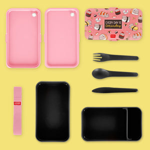 Legami - 1200 ml Bento Yemek Kutusu - Sushi Cat - Bento Yemek Kutusu