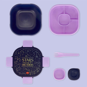 Legami - 1700 ml Bento Lunch Box - Stars - Bento Lunch Box