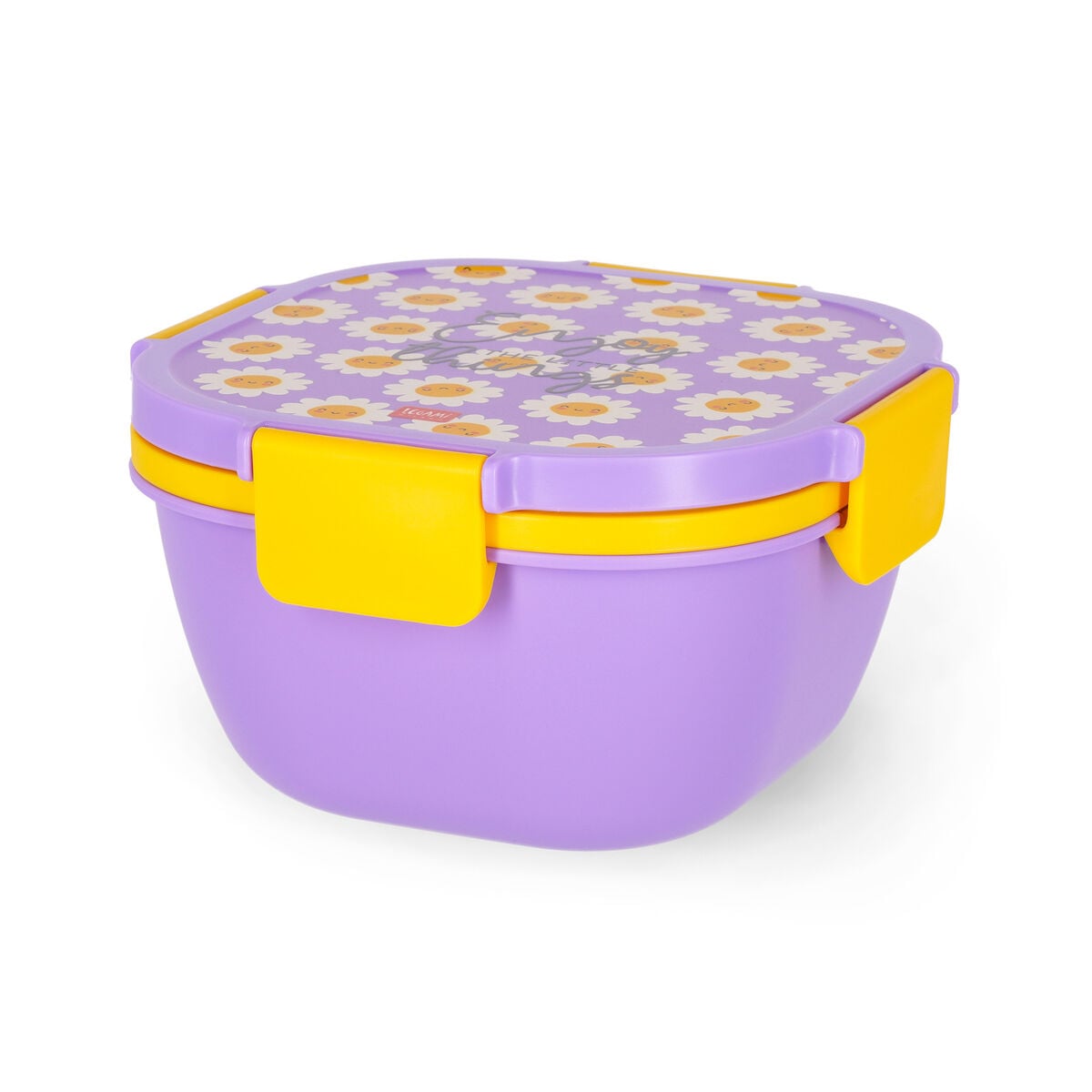Legami - 1700 ml Bento Yemek Kutusu - Daisy - Bento Yemek Kutusu