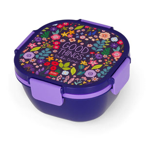 Legami - 1700 ml Bento Lunch Box - Flowers - Bento Lunch Box