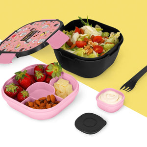 Legami - 1700 ml Bento Yemek Kutusu - Sushi Cat - Bento Yemek Kutusu