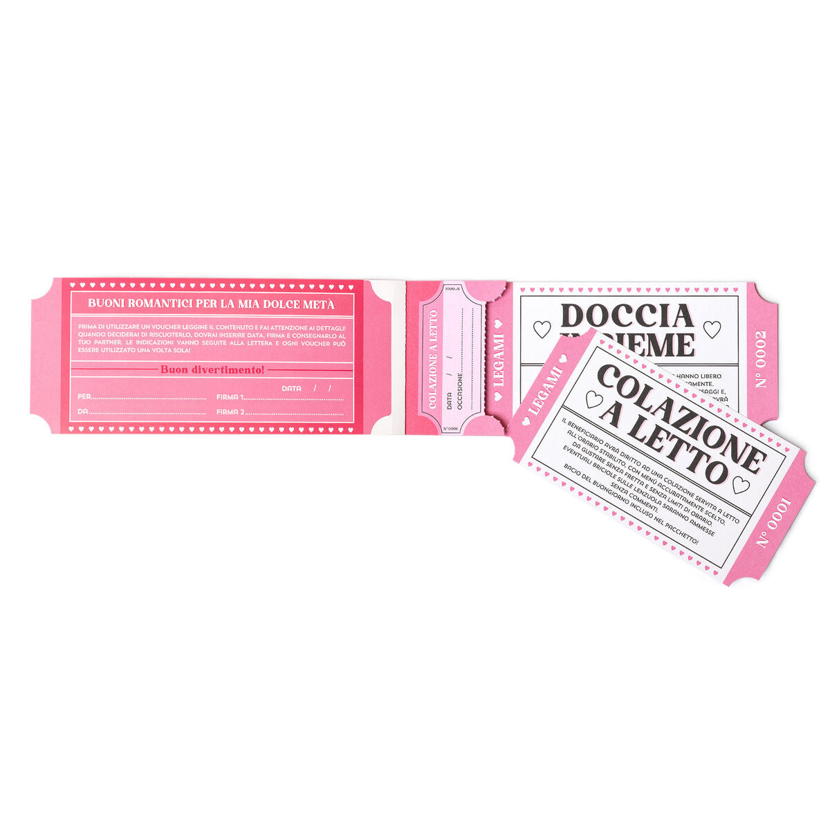 Legami - Book 24 Romantic Vouchers - Italian - Gift Vouchers