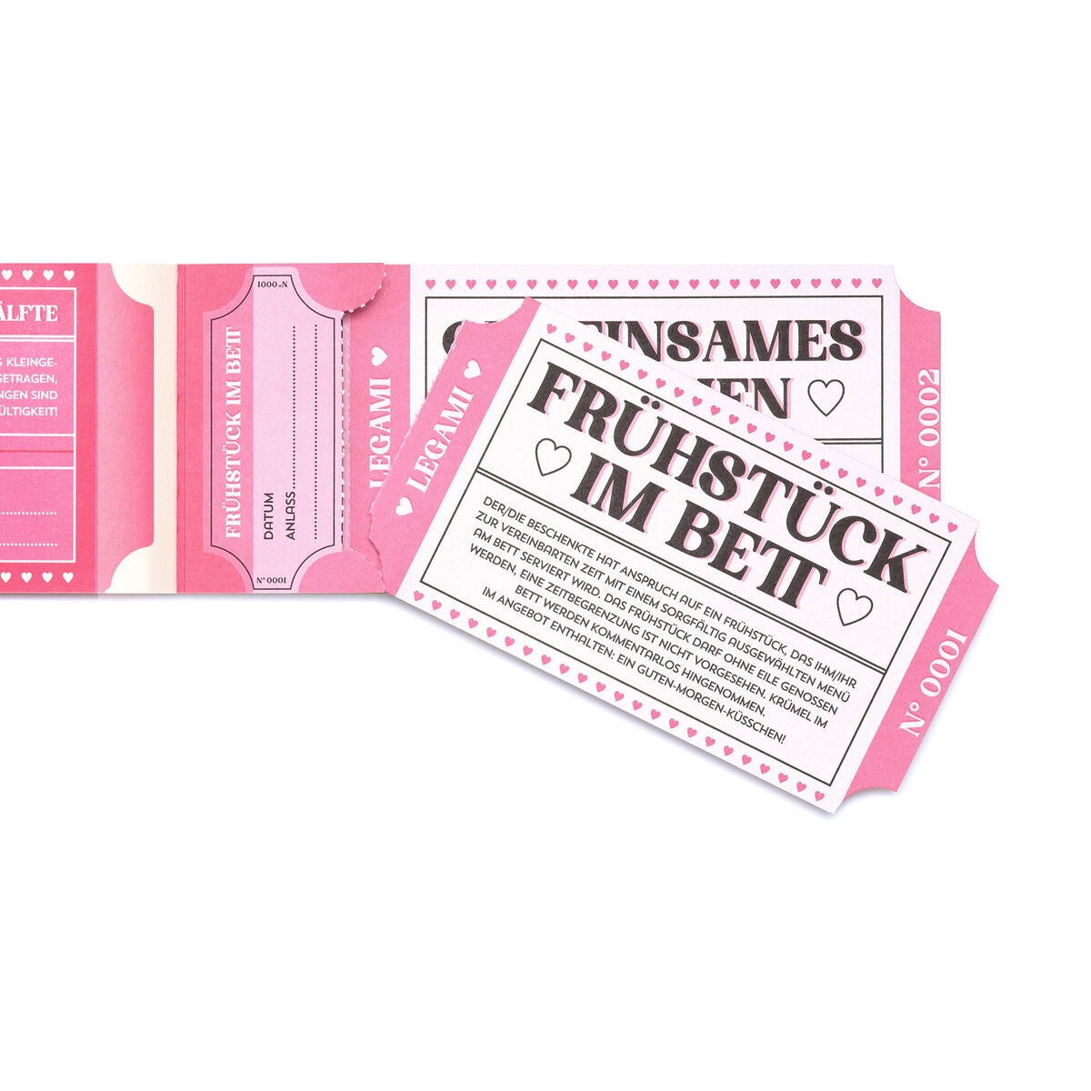 Legami - Book 24 Romantic Vouchers - German - Gift Vouchers
