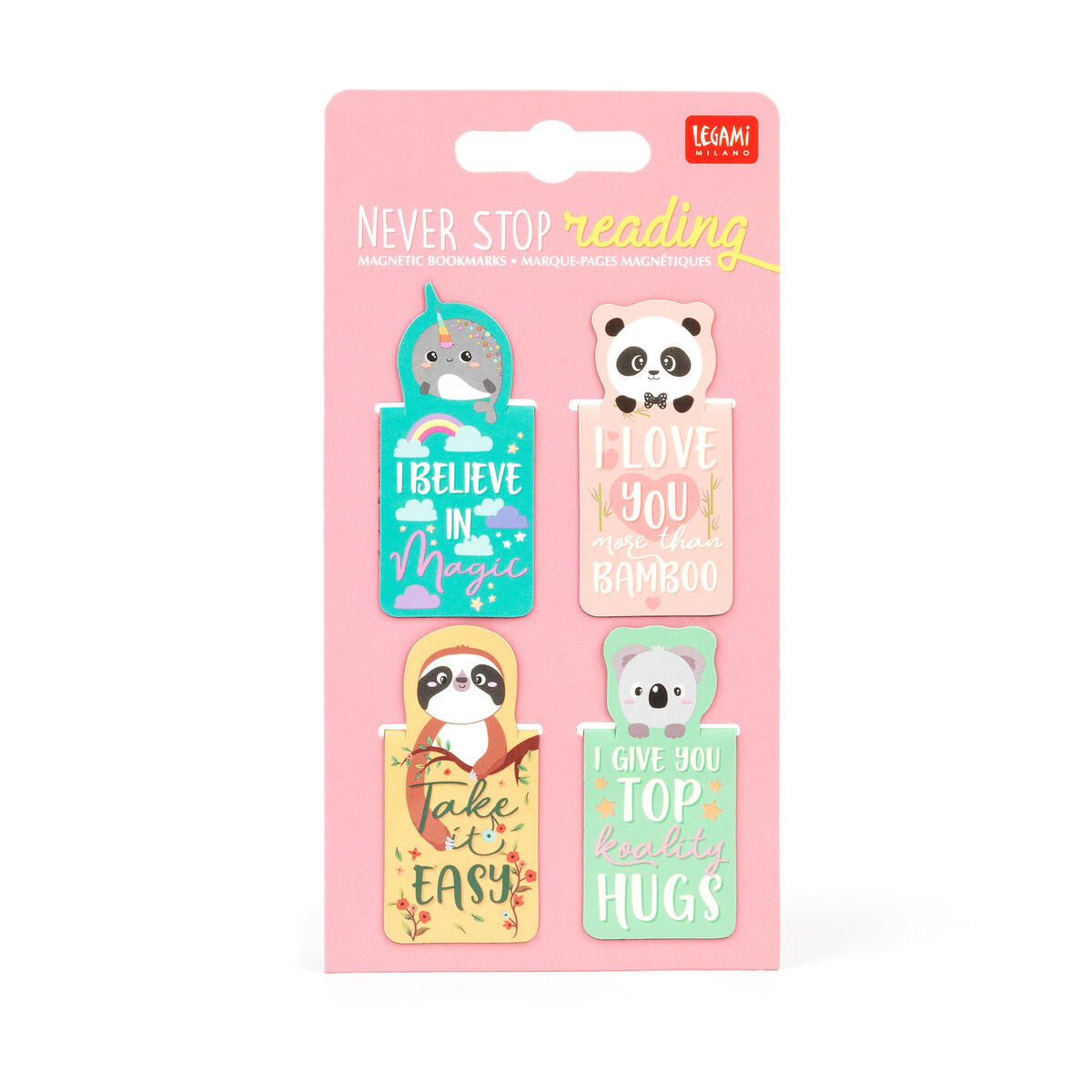Legami - Never Stop Reading - Magnetic Bookmarks