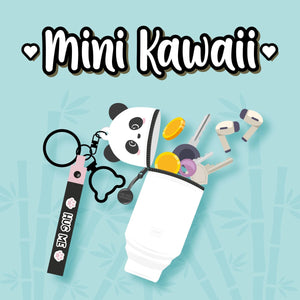 Legami - Panda Coin Purse with Keychain - Mini Kawaii