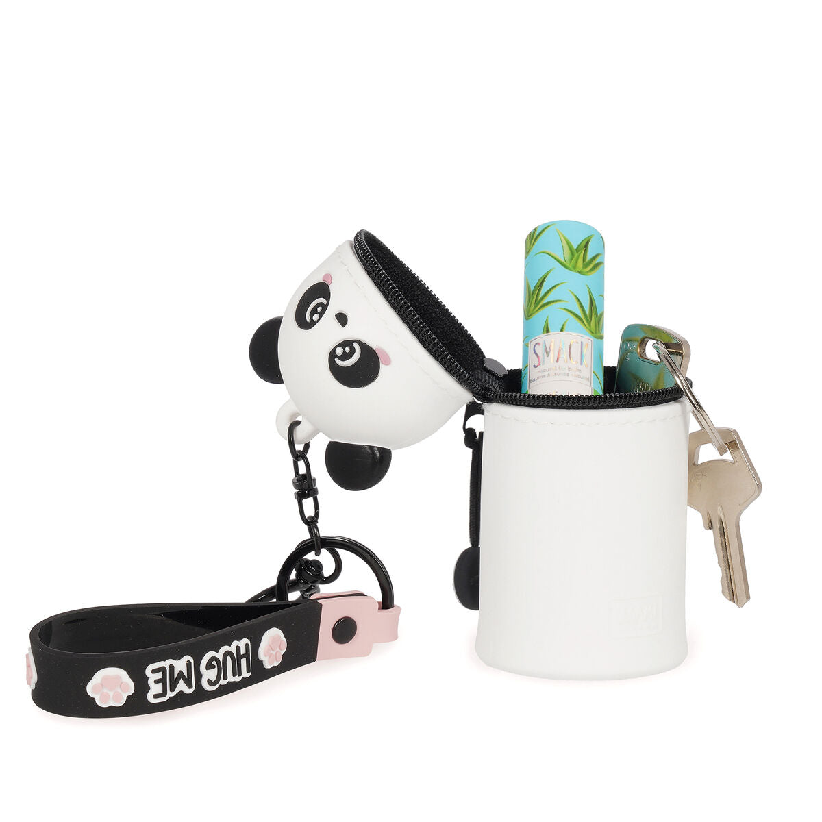 Legami - Panda Coin Purse with Keychain - Mini Kawaii
