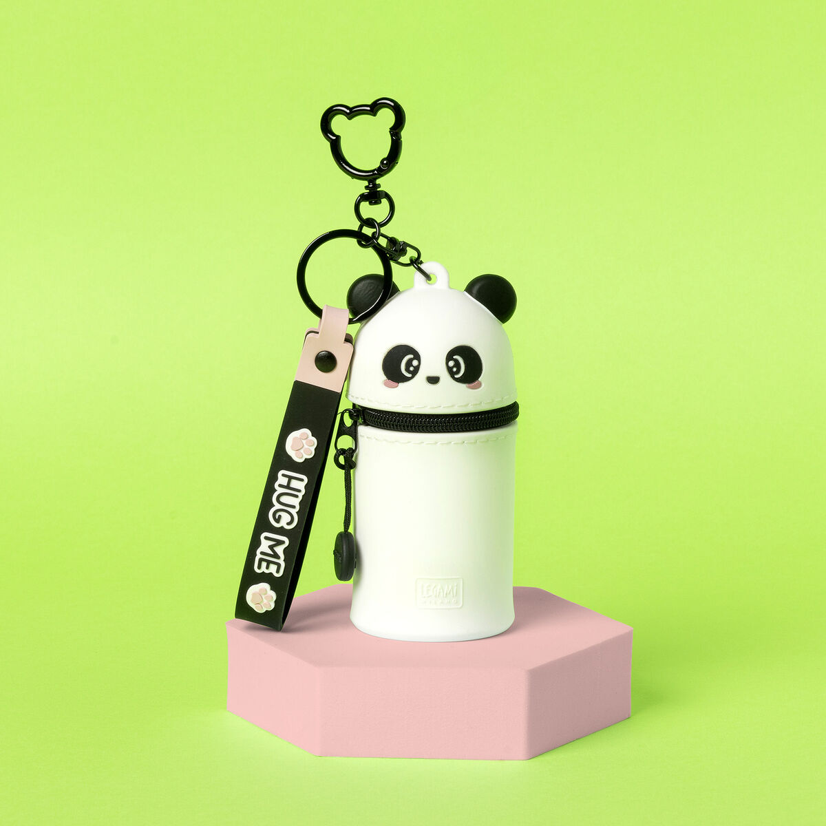 Legami - Panda Coin Purse with Keychain - Mini Kawaii