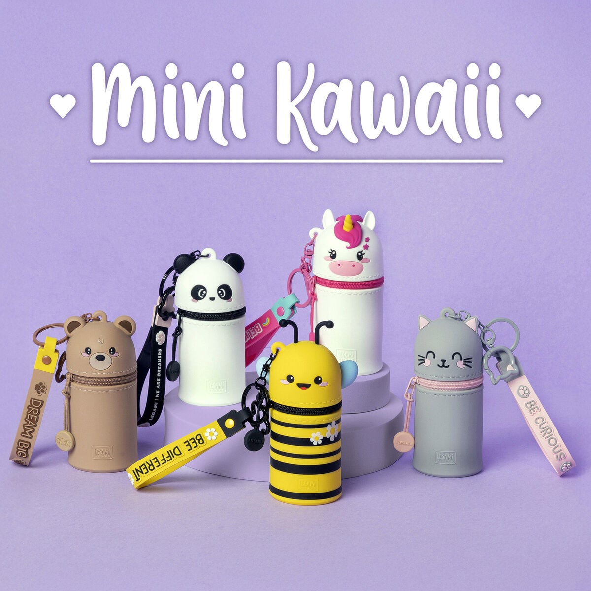 Legami - Ayıcık Bozuk Para Cüzdanı Anahtarlıklı - Mini Kawaii