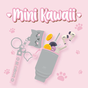 Legami - Kitty Coin Purse with Keychain - Mini Kawaii