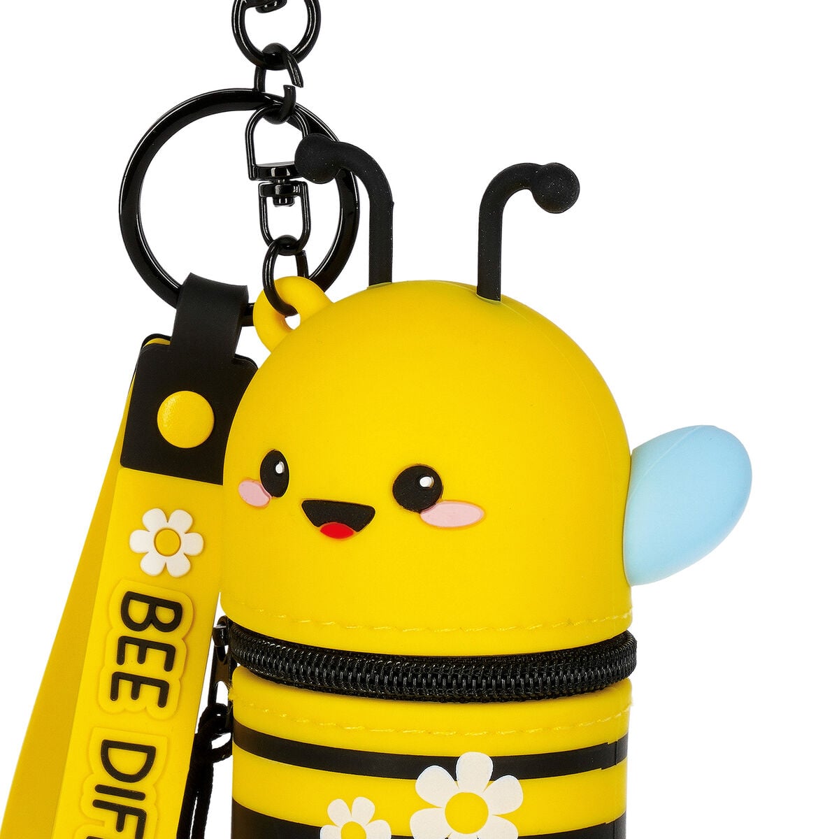 Legami - Bee Coin Purse with Keychain - Mini Kawaii