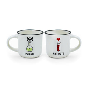 Legami - Seti 2 Coffee Cups - Poison ve Antidote - Espresso Two