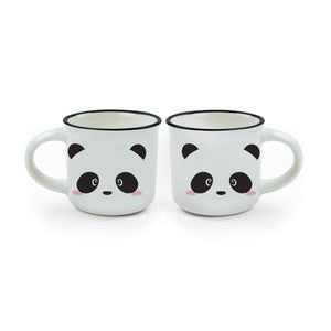 Legami - Set of 2 Coffee Cups - Panda - Espresso Two