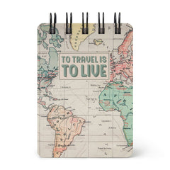 Legami - Lined Defter ile Illustrated Hard Kılıf - Seyahat Map - Jotter - Spiral-Bound