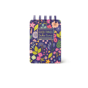 Legami - Lined Notebook with Illustrated Hard Cover - Flowers - Jotter - Spiral-Bound