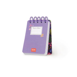 Legami - Lined Notebook with Illustrated Hard Cover - Flowers - Jotter - Spiral-Bound