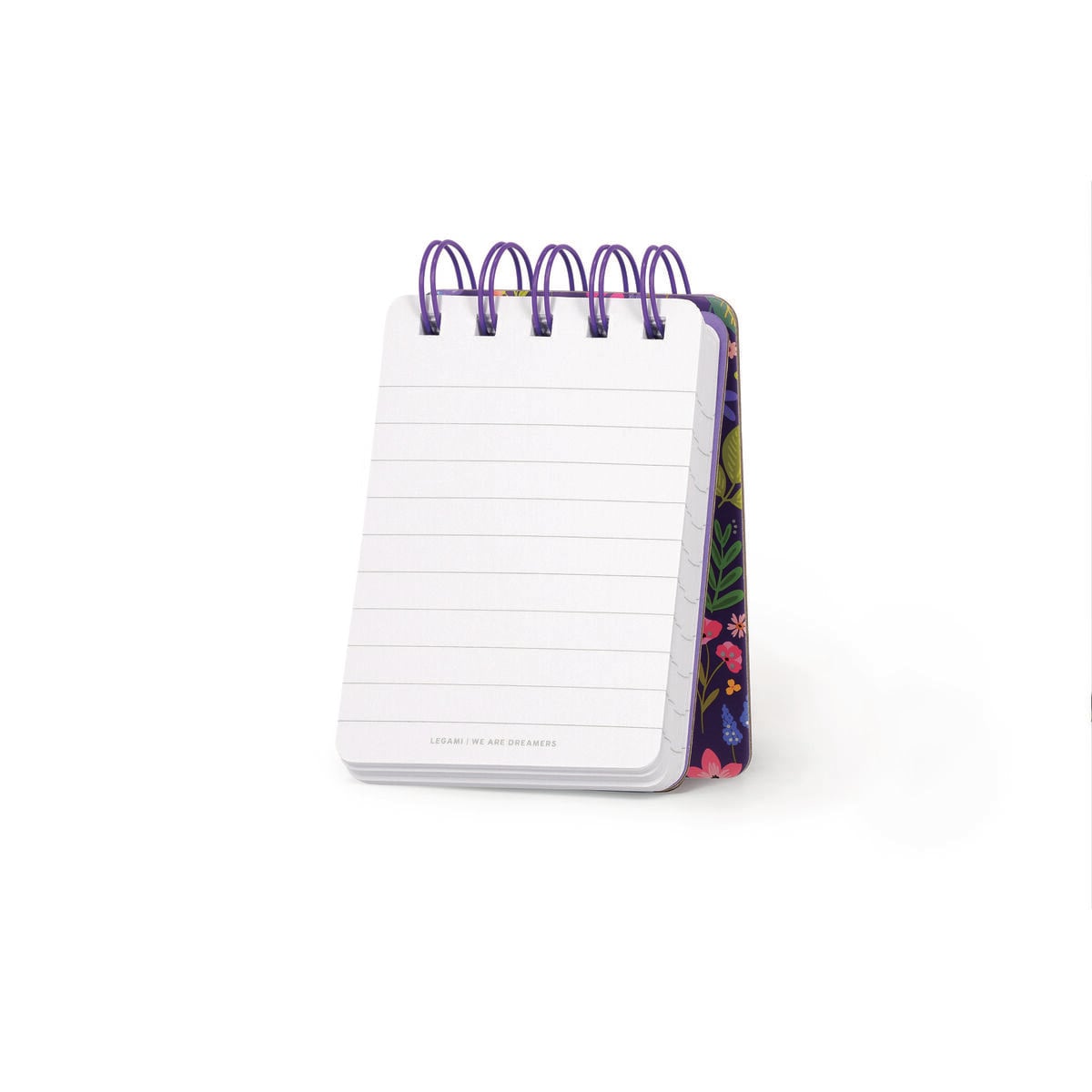 Legami - Lined Notebook with Illustrated Hard Cover - Flowers - Jotter - Spiral-Bound