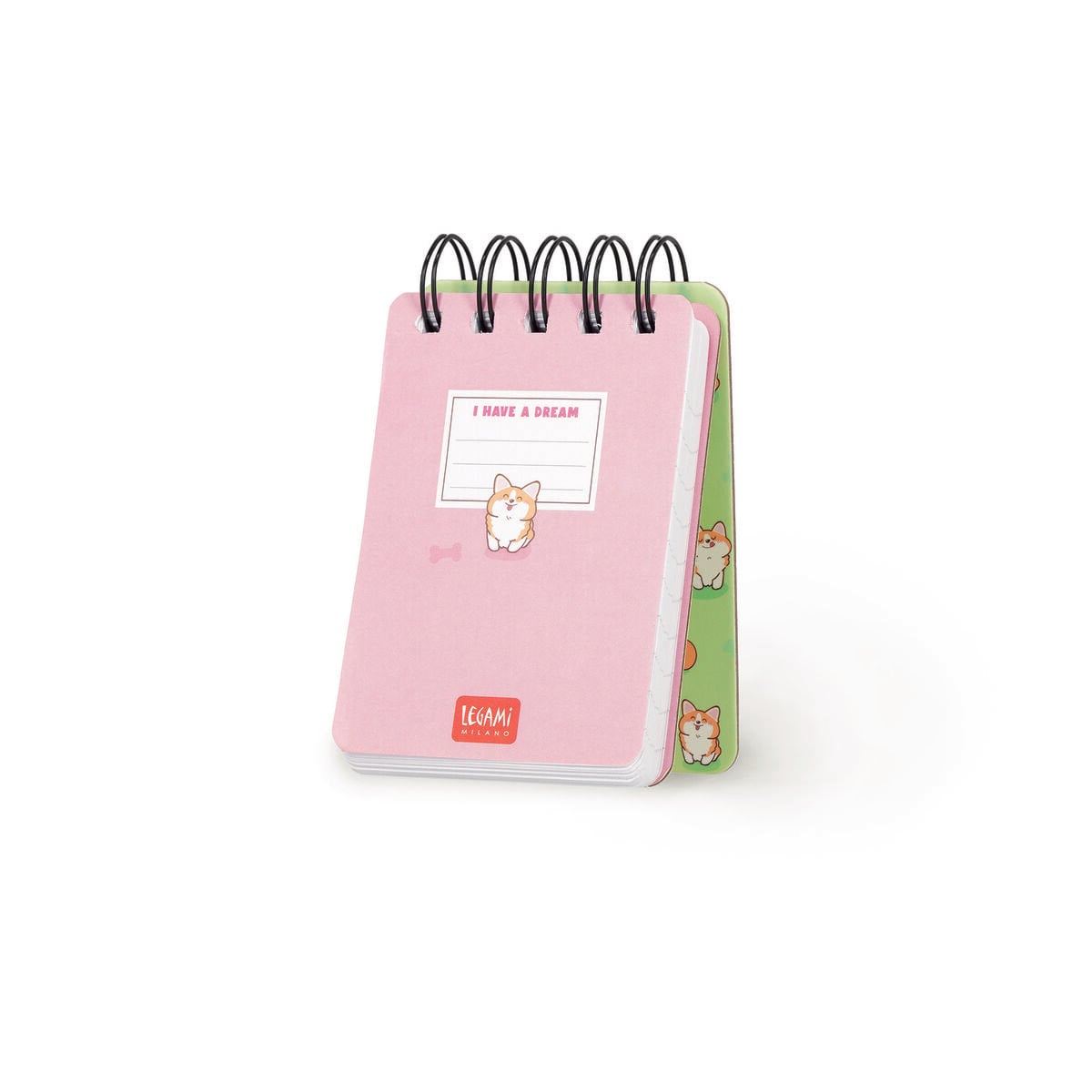 Legami - Lined Defter ile Illustrated Hard Kılıf - Corgi - Jotter - Spiral-Bound