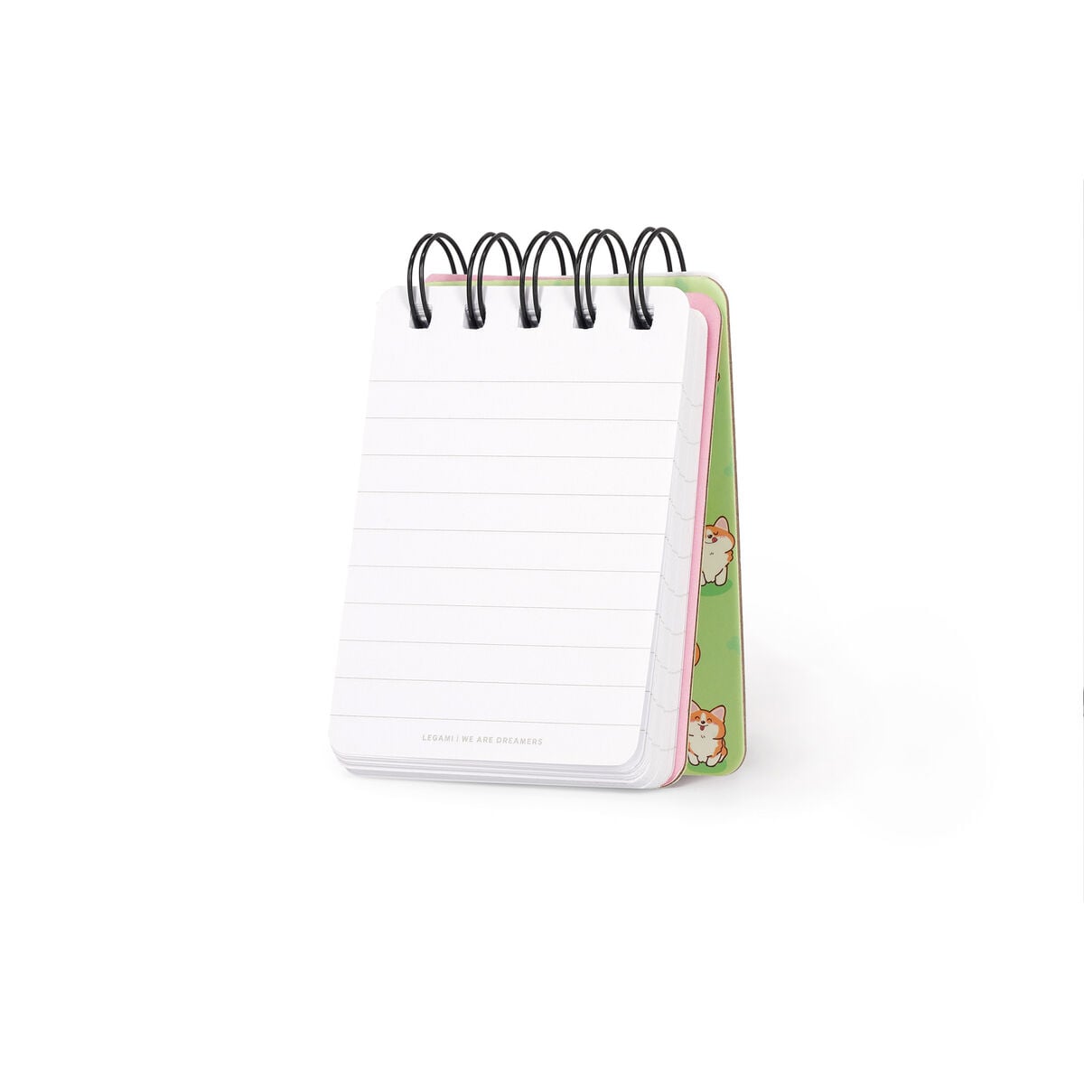 Legami - Lined Defter ile Illustrated Hard Kılıf - Corgi - Jotter - Spiral-Bound