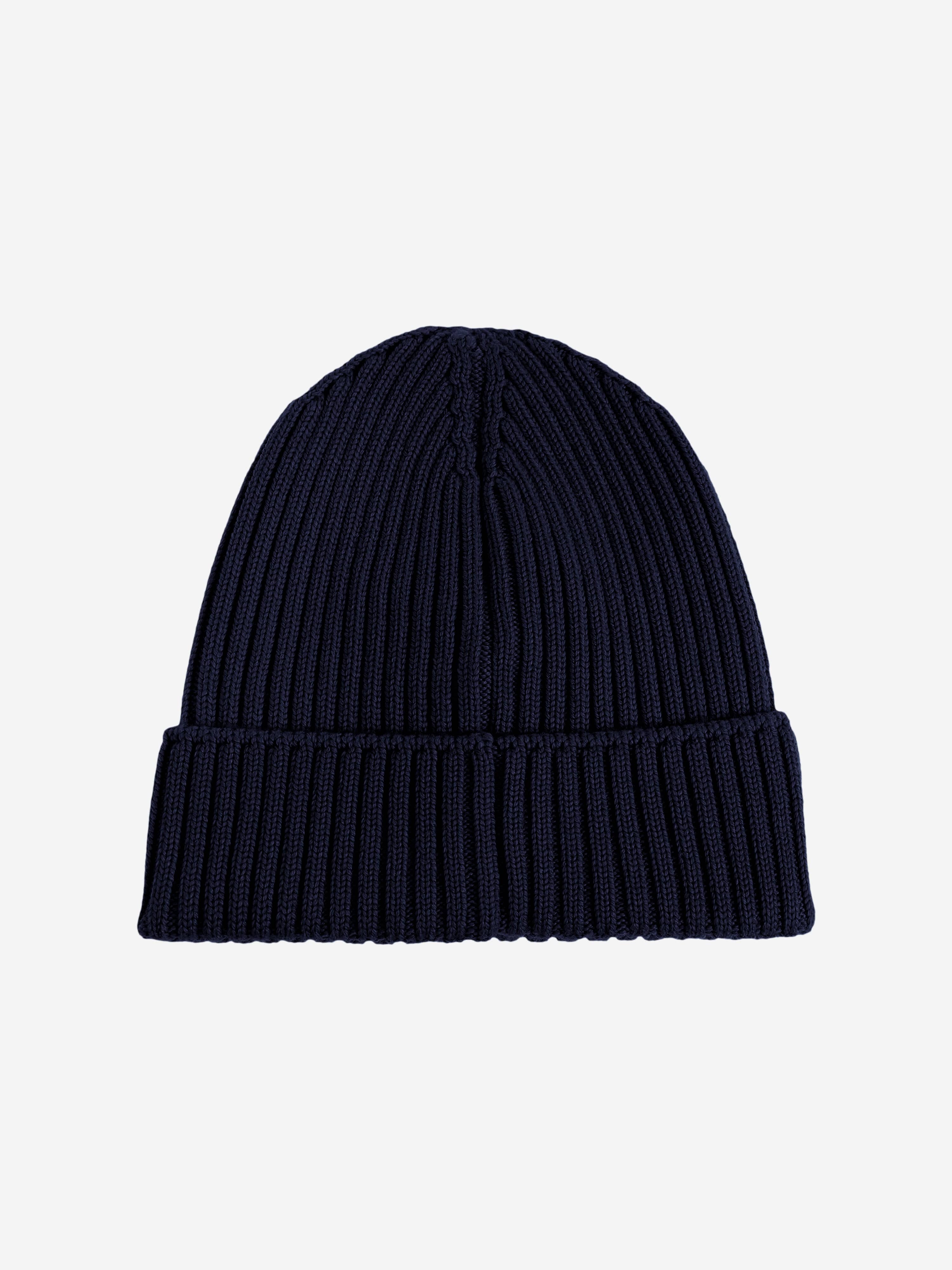 Moncler Enfant Boys Wool Knit Beanie Hat in Navy