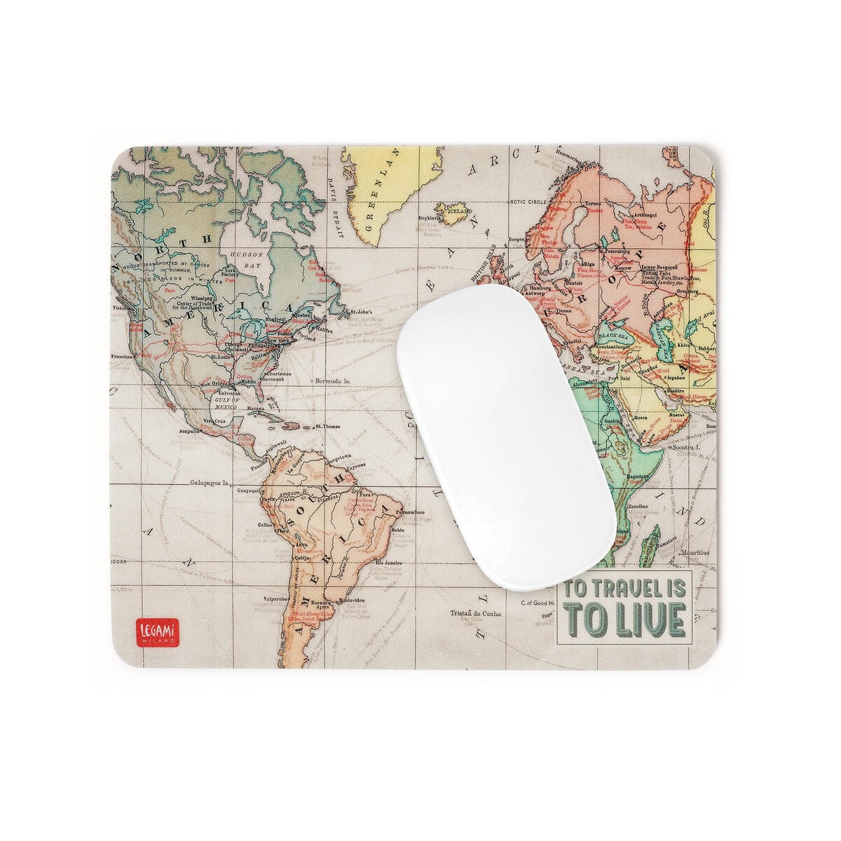 Legami - Travel Map Mousepad