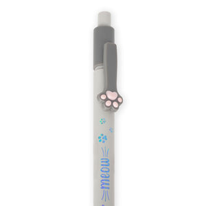 Legami - Kitty-Themed Ballpoint Pen - Red Ink - Meow