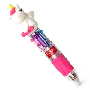 Legami - Mini 4-Colour Ballpoint Kalem - Tek Boynuzlu At - Mini Sihir Rainbow