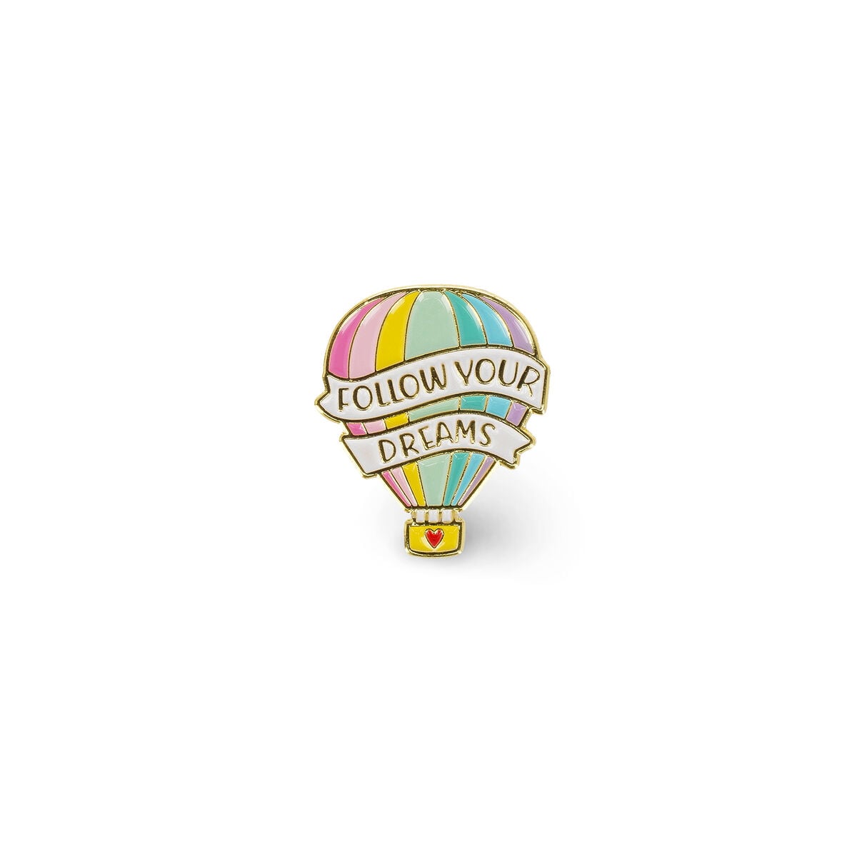 Legami - Hot Air Balloon Enamel Metal Pin - Pin Your Style!