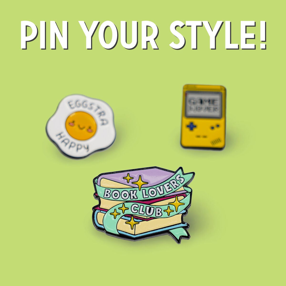 Legami - Kitap Lover Enamel Metal Pin - Pin Your Style!