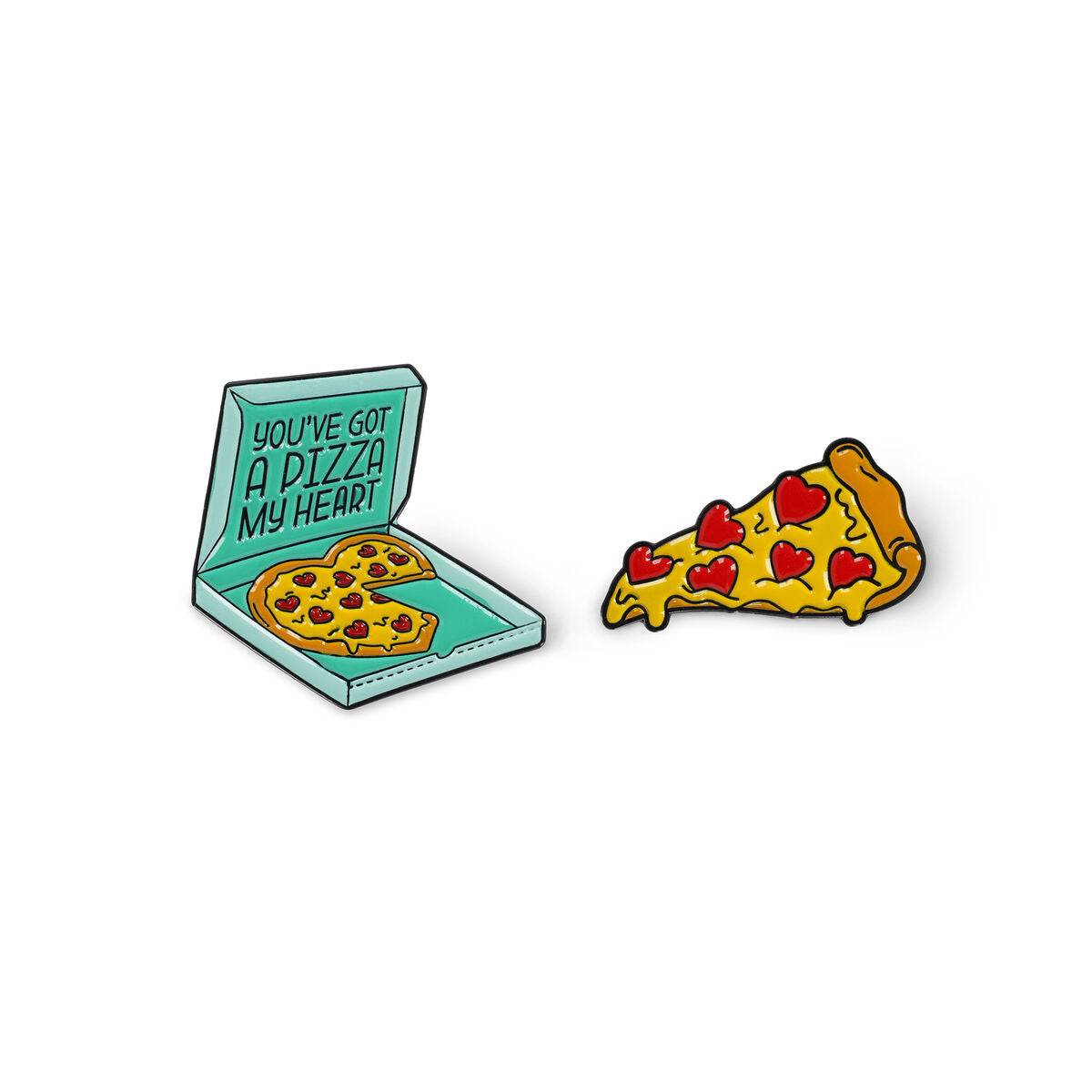 Legami - Pizza Enamel Metal Pin - Pin Your Style!