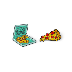 Legami - Pizza Enamel Metal Pin - Pin Your Style!