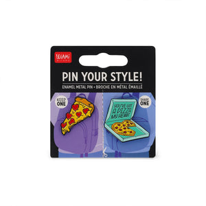 Legami - Pizza Enamel Metal Pin - Pin Your Style!
