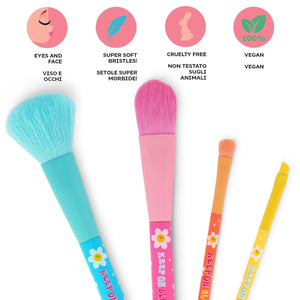 Legami - 4'lü Seti Daisy Makeup Brushes - Oh My Glow!