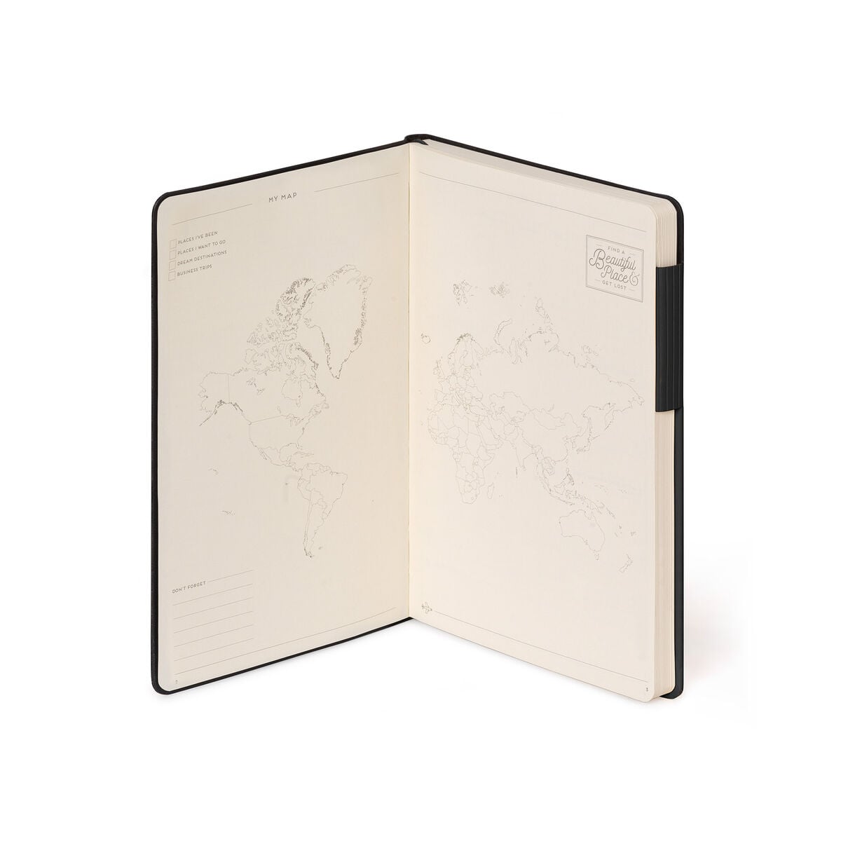 Legami - Lined Defter ile Monochrome Yumuşak Kılıf - Black - My Defter