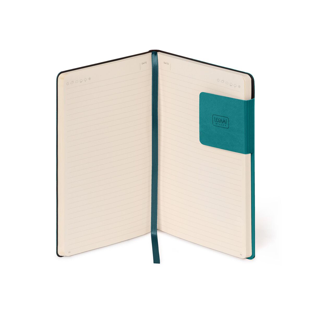 Legami - Lined Defter ile Monochrome Yumuşak Kılıf - Malachite Green - My Defter