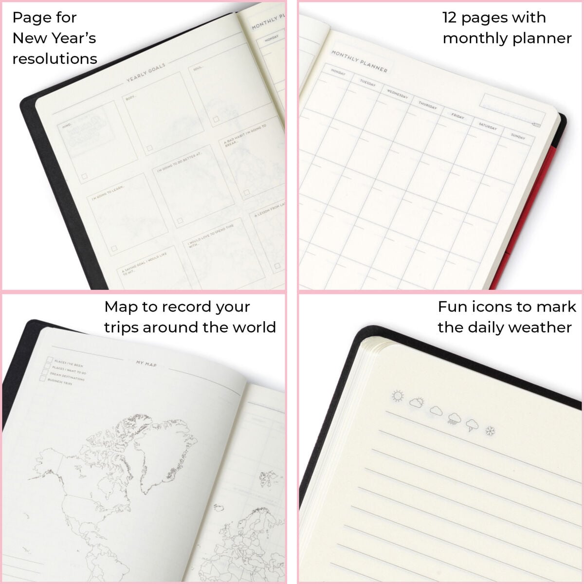 Legami - Defter ile Blank Pages ve Monochrome Yumuşak Kılıf - Malachite Green - My Defter