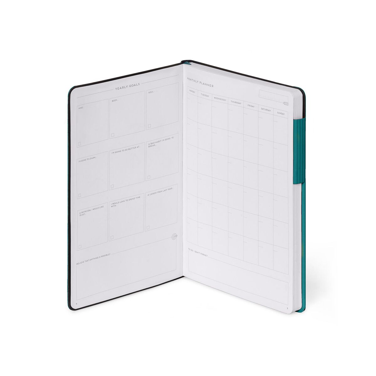 Legami - Dotted Defter ile Monochrome Yumuşak Kılıf - Malachite Green - My Defter