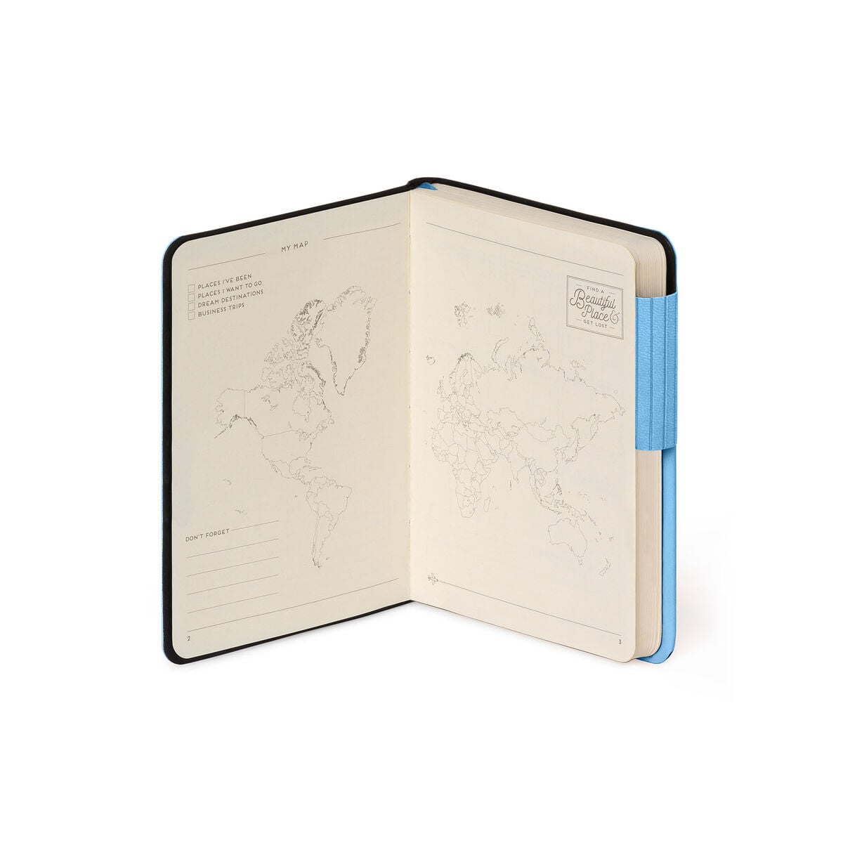 Legami - Lined Defter ile Monochrome Yumuşak Kılıf - Retro Blue - My Defter