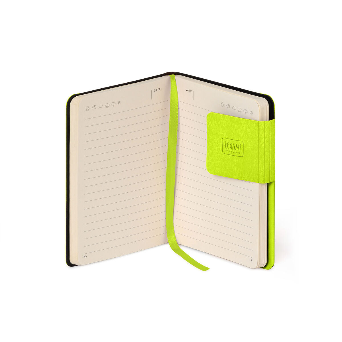 Legami - Lined Defter ile Monochrome Yumuşak Kılıf - Chartreuse - My Defter