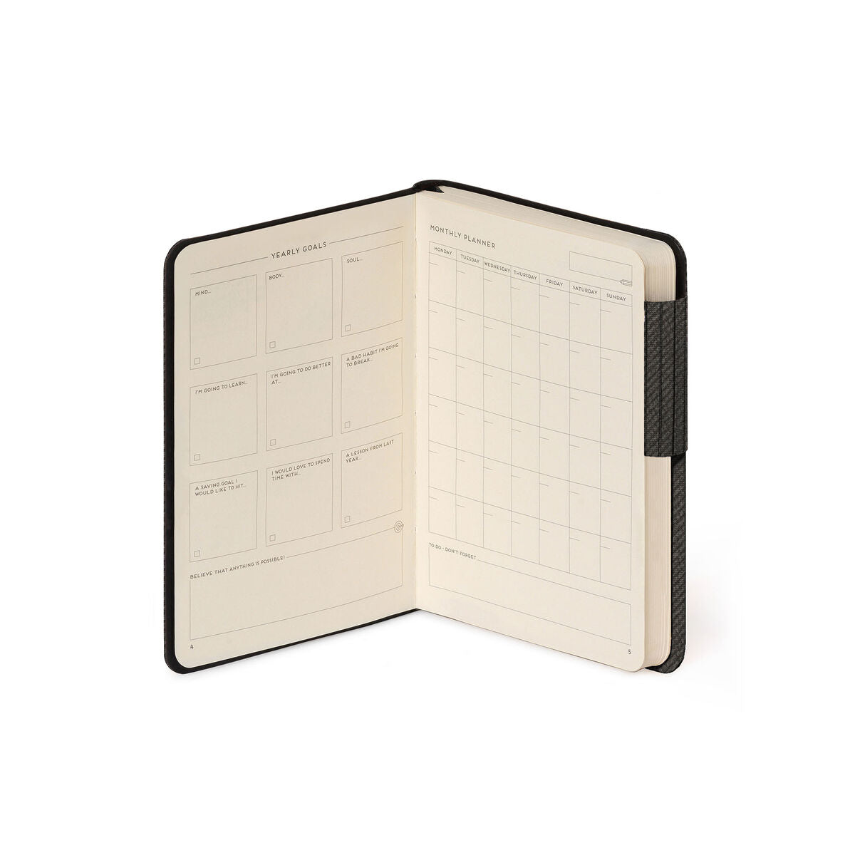 Legami - Lined Defter ile Monochrome Yumuşak Kılıf - Deep Graphite - My Defter