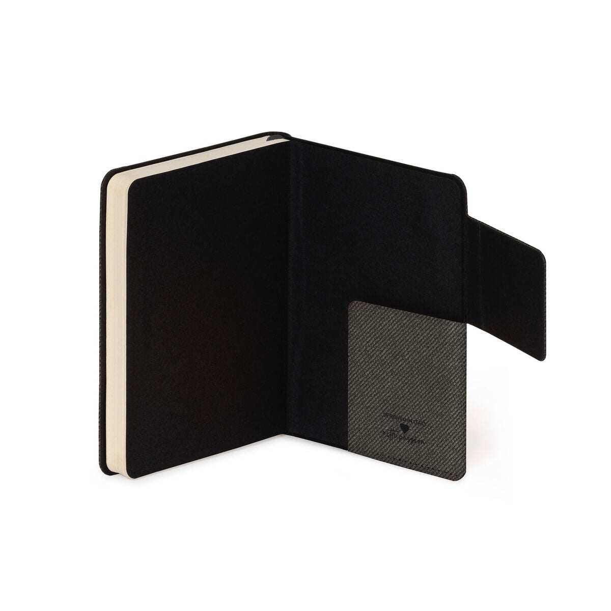 Legami - Lined Defter ile Monochrome Yumuşak Kılıf - Deep Graphite - My Defter