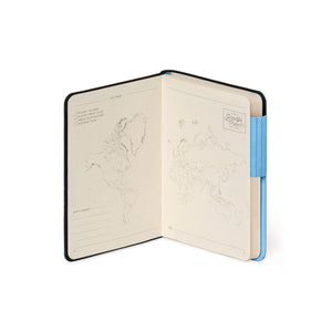 Legami - Defter ile Blank Pages ve Monochrome Yumuşak Kılıf - Retro Blue - My Defter