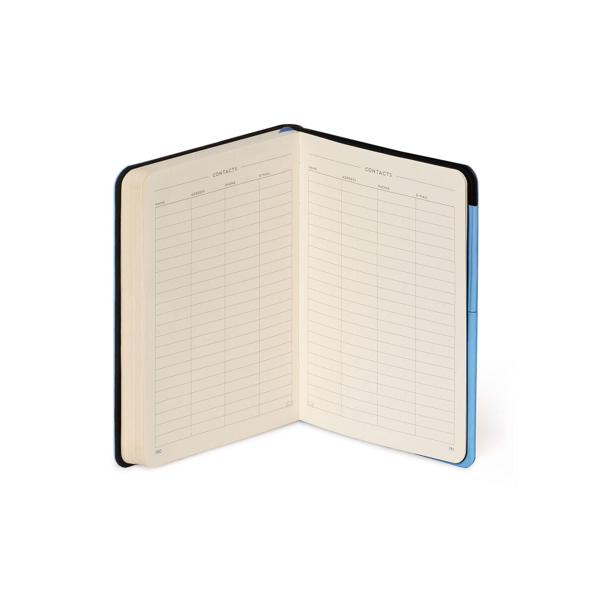 Legami - Defter ile Blank Pages ve Monochrome Yumuşak Kılıf - Retro Blue - My Defter