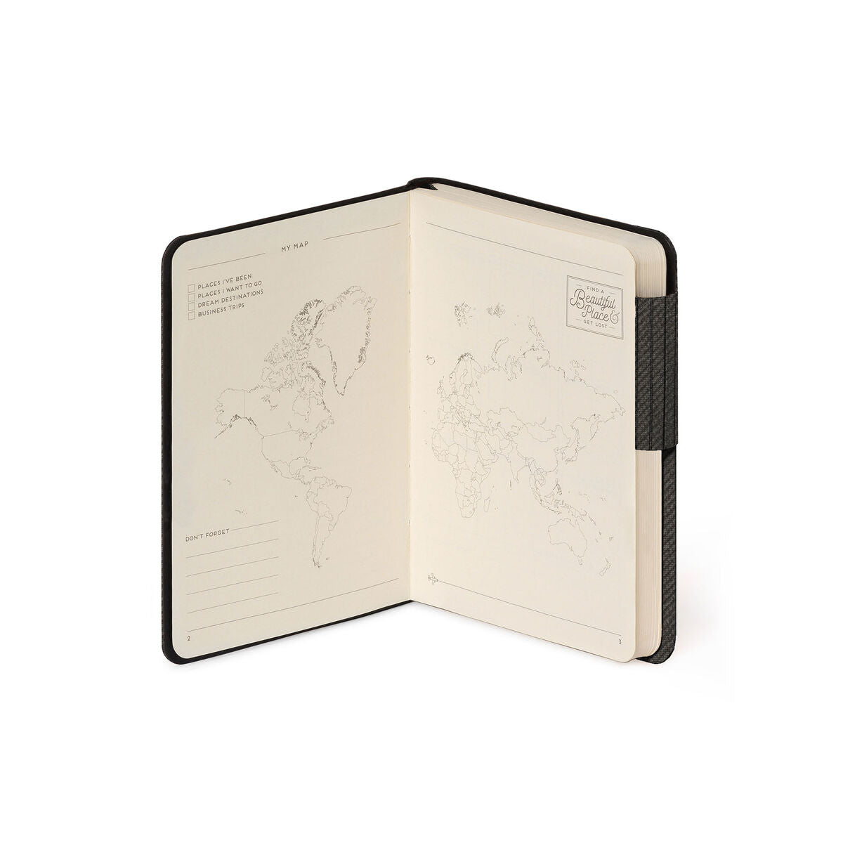 Legami - Defter ile Blank Pages ve Monochrome Yumuşak Kılıf - Deep Graphite - My Defter